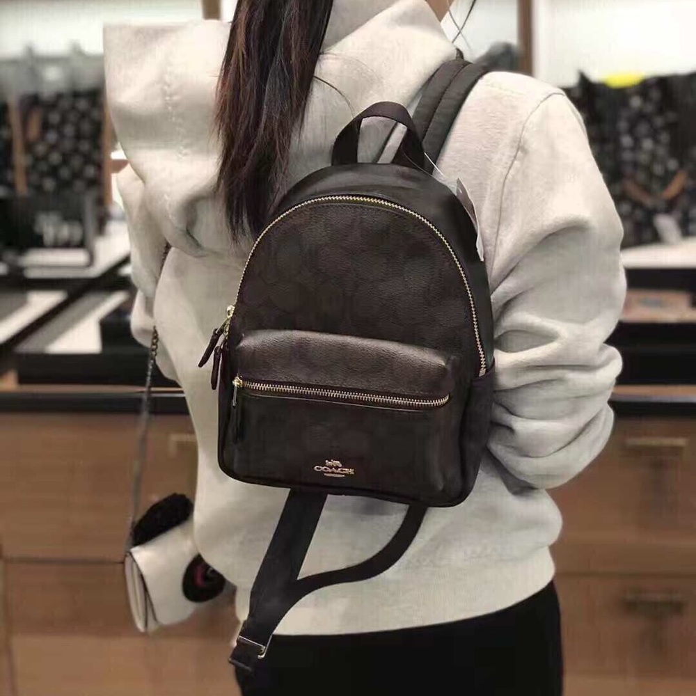 COACH CHARLIE MINI BACKPACK IN SIGNATURE & WALLET - Picture 8 of 8